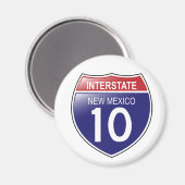 Interstate 10 New Mexico Magnet Magneet (Voorkant / Achterkant)