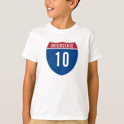 Interstate 10 T-Shirt (Voorkant)