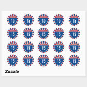 Interstate 15 ronde sticker (Vel)