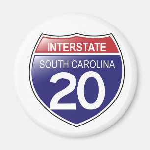 Interstate 20 South Carolina magneet