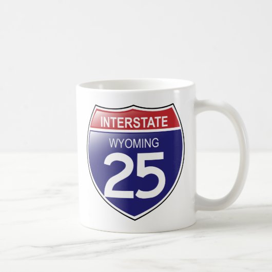 Interstate 25 dans la Mug du Wyoming (Droite)