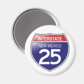 Interstate 25 in New Mexico Magnet (Recto/Verso)