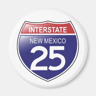 Interstate 25 in New Mexico Magnet Magneet