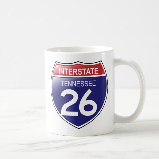 Interstate 26 dans Tennessee Mug (Droite)