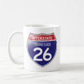 Interstate 26 in de Mok Tennessee (Links)