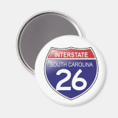 Interstate 26 South Carolina Magnet (Recto/Verso)