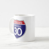 Interstate 30 en Arkansas Mug (Devant gauche)