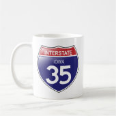 Interstate 35 en Iowa Mug (Gauche)