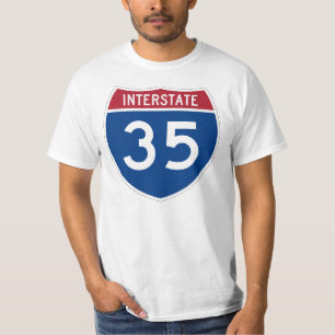 Interstate 35 (I-35) Highway Sign T-shirt