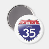 Interstate 35 Iowa Magnet (Recto/Verso)