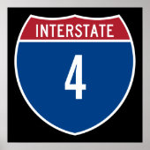 Interstate 4 poster (Voorkant)
