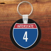 Interstate 4 sleutelhanger (Voorkant)