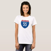 Interstate 55 T-Shirt (Voorkant volledig)
