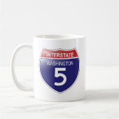 Interstate 5 à Washington Mug (Gauche)