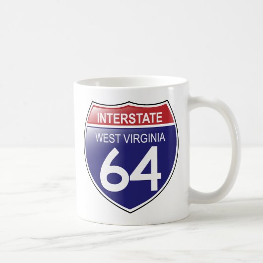 Interstate 64 en West Virginia Mug (Droite)