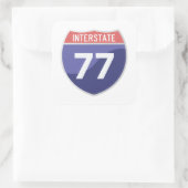 Interstate 77 (I-77) Road Trip Sticker (Tas)