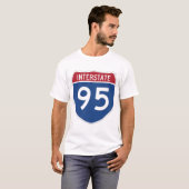 Interstate 95 Highway Shield Shirt (Voorkant volledig)