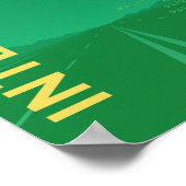 Interstate 95 (I-95) Poster (groen) (Hoek)