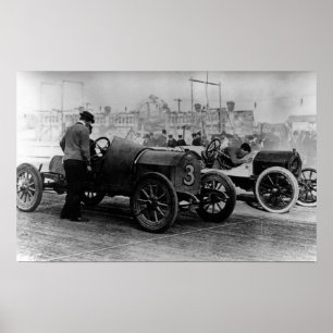 Interstate Fairground Auto Speed Races Poster