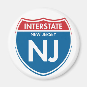 Interstate New Jersey NJ Magneet