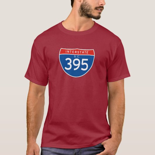 Interstate Sign 395 - Washington DC T-shirt (Voorkant)