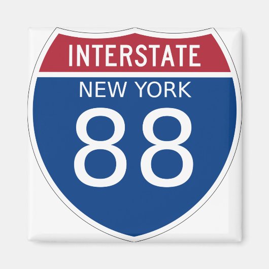 Interstate Sign van New York Magneet (Voorkant)