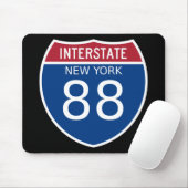 Interstate Sign van New York Muismat (Met muis)