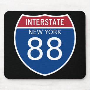 Interstate Sign van New York Muismat