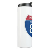 Interstate Sign van New York Thermosbeker (Gedraaid links)