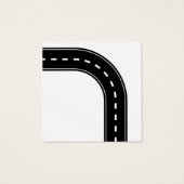 Interstate verjaardagsgunsttag vierkante visitekaartjes (Achterkant)