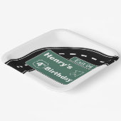 Interstate Verjaardagspapier Bord 9"Vierkant (Gebogen)