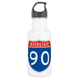 Interstatenbord 90 waterfles 