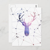 Interstellair hert briefkaart (Voorkant / Achterkant)