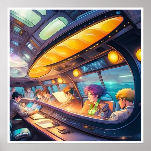 Interstellaire reisposter poster (Voorkant)