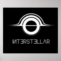 Interstellar Gargantua logo wit