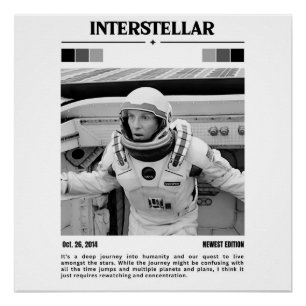 Interstellar Movie Poster art Perfect Poster