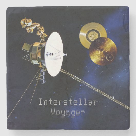 Interstellar Voyager Spacecraft Stenen Onderzetter (Voorkant)