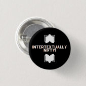 Intertextueel nitiem pop ronde button 3,2 cm (Voorkant /achterkant)