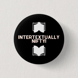 Intertextueel nitiem pop ronde button 3,2 cm