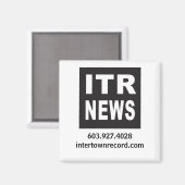 InterTown Record vierkante magneet (Voorkant / Achterkant)