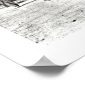 Interurban railwagen in het centrum van Fort Worth Poster (Hoek)