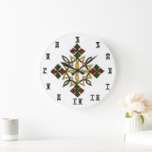 Intervalle éthiopien - Horloge murale ronde (grand (Maison)