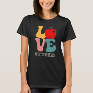 Interventie Specialist Love Apple Groovy Terug naa T-shirt