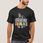 Interventionist Bunny Easter Day Groovy Family Mat T-shirt (Voorkant)