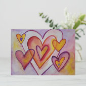 Interverrouillage des coeurs d'amour Invitations o (Debout devant)