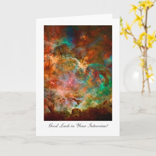 Interview Good Luck, Carina Nebula Star Journey Kaart (Gele Bloem)