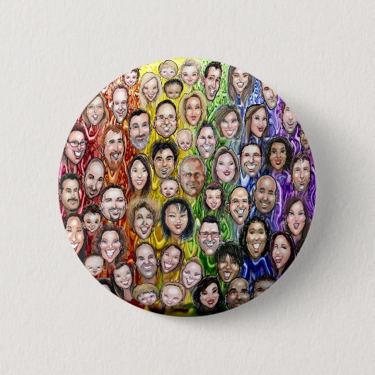 Interwoven Humanity Ronde Button 5,7 Cm (Voorkant)