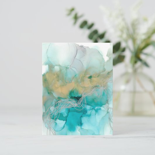 Interwoven Metallics Briefkaart (Staand voorkant)