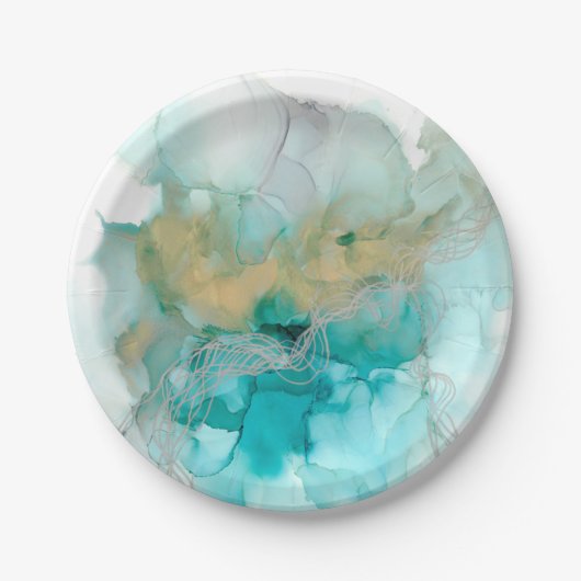 Interwoven Metallics Papieren Bordje (Voorkant)