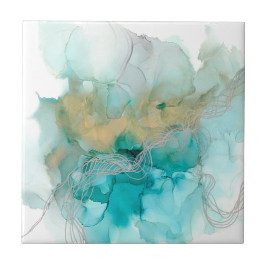 Interwoven Metallics Tegeltje (Voorkant)